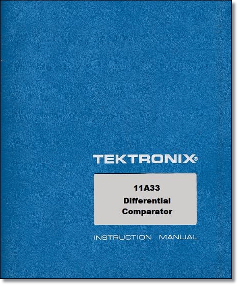 Tektronix 11A33 User Reference Manual